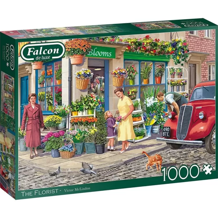 Jumbo Flowers & Gardens*Falcon De Luxe - Florist - 1000 Piece Jigsaw Puzzle