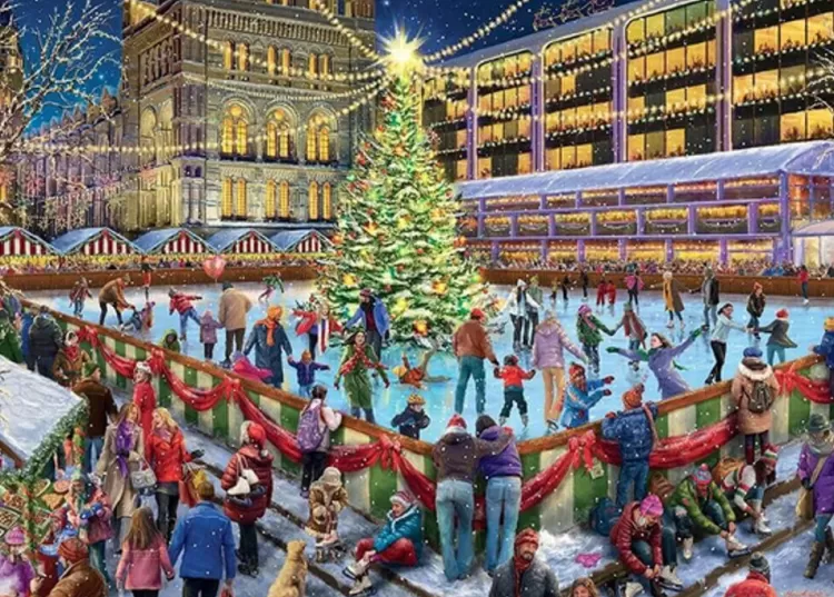 Jumbo Pastimes*Falcon De Luxe - Ice Rink - 1000 Piece Jigsaw Puzzle