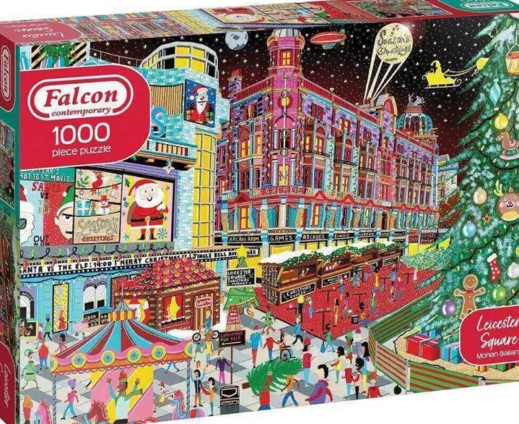 Jumbo Locations & Buildings*Falcon De Luxe - Leicester Square - 1000 Piece Jigsaw Puzzle