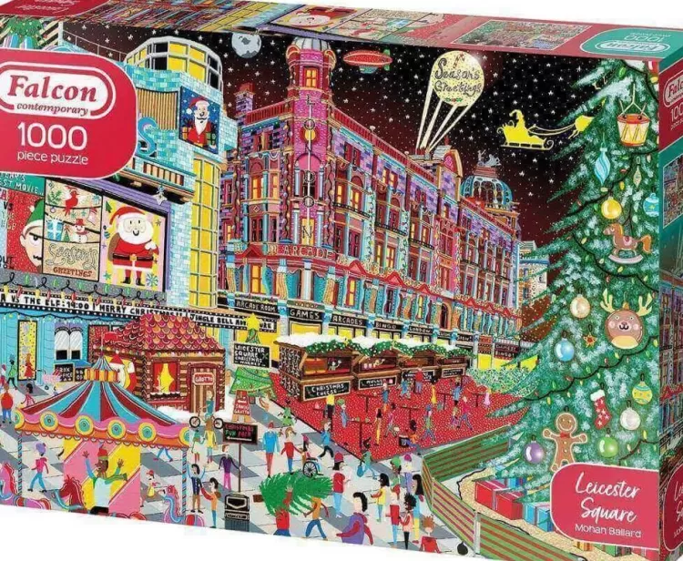 Jumbo Locations & Buildings*Falcon De Luxe - Leicester Square - 1000 Piece Jigsaw Puzzle