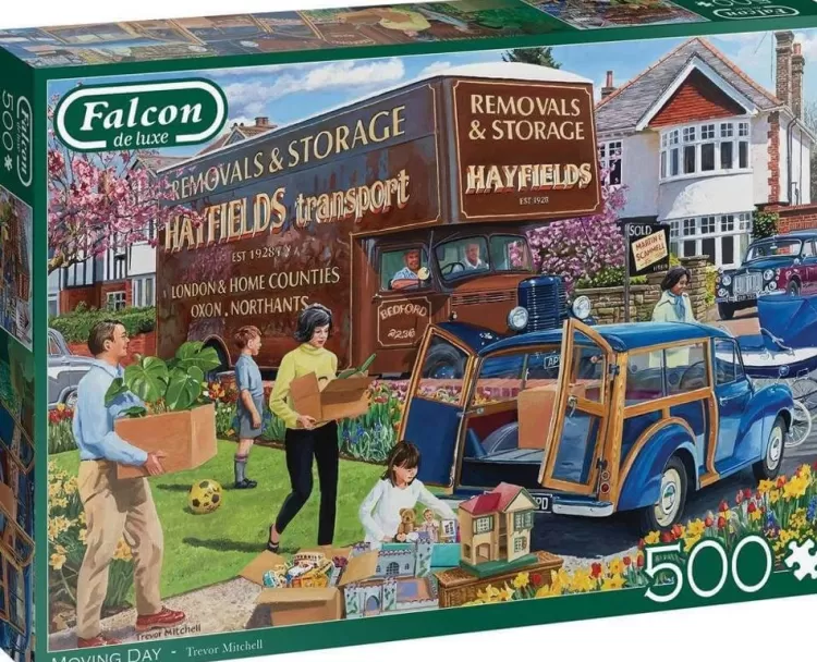 Jumbo Trains & Transport*Falcon De Luxe - Moving Day - 500 Piece Jigsaw Puzzle