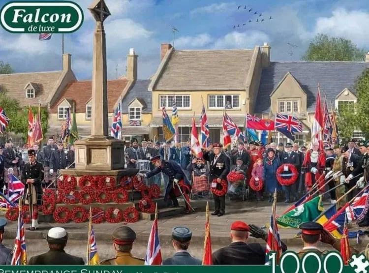 Jumbo Nostalgia*Falcon De Luxe - Remembrance Sunday - 1000 Piece Jigsaw Puzzle