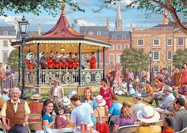 Jumbo Pastimes*Falcon De Luxe - The Bandstand - 1000 Piece Jigsaw Puzzle