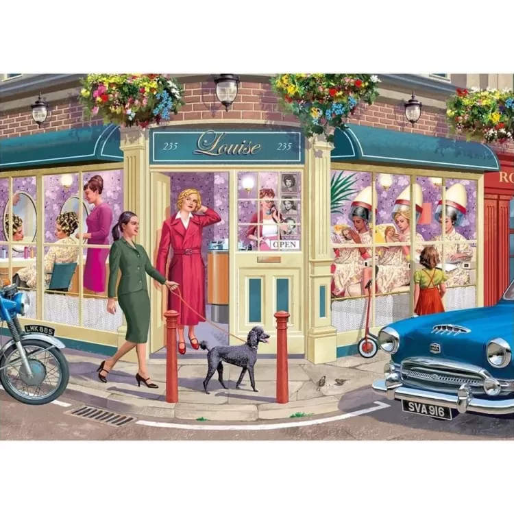 Jumbo Nostalgia*Falcon De Luxe - The Hairdressers - 1000 Piece Jigsaw Puzzle