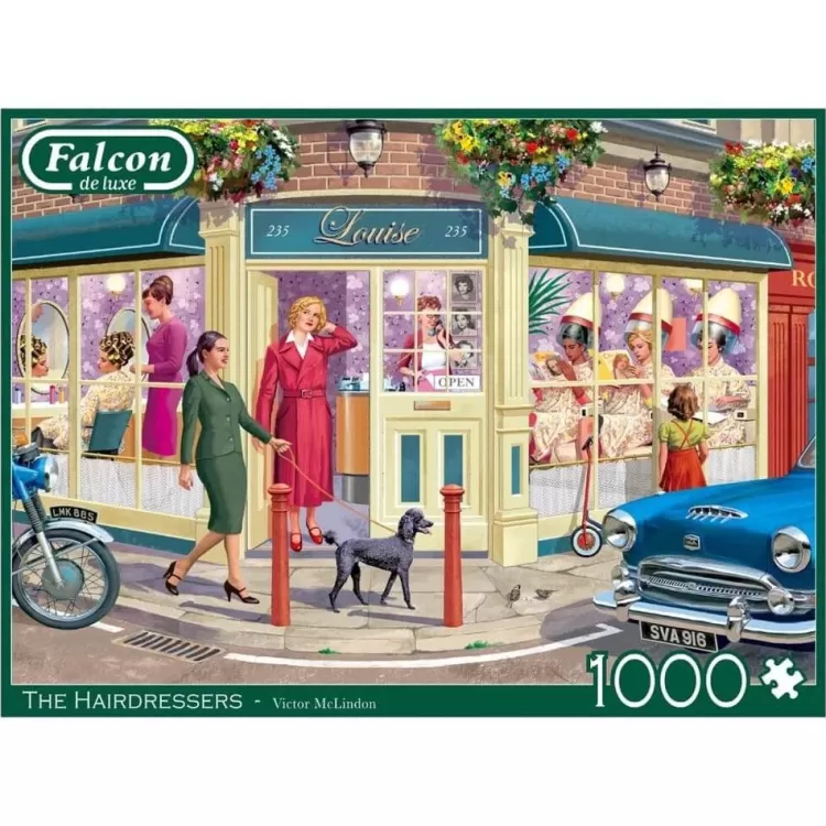 Jumbo Nostalgia*Falcon De Luxe - The Hairdressers - 1000 Piece Jigsaw Puzzle