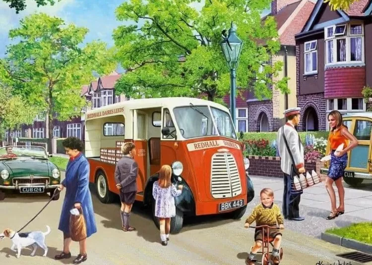 Jumbo Trains & Transport*Falcon De Luxe - The Milkman - 1000 Piece Jigsaw Puzzle