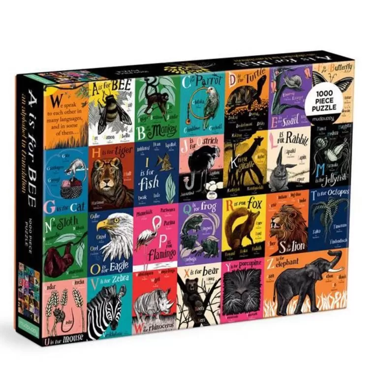 Galison Animals & Wildlife* - A Is For Bee An Alphabet In Translation - 1000 Piece Puzzle