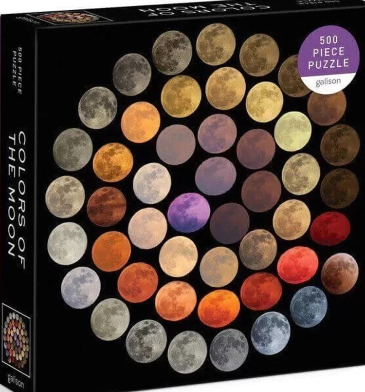 Galison Space* - Colours Of The Moon - 500 Piece Jigsaw Puzzle