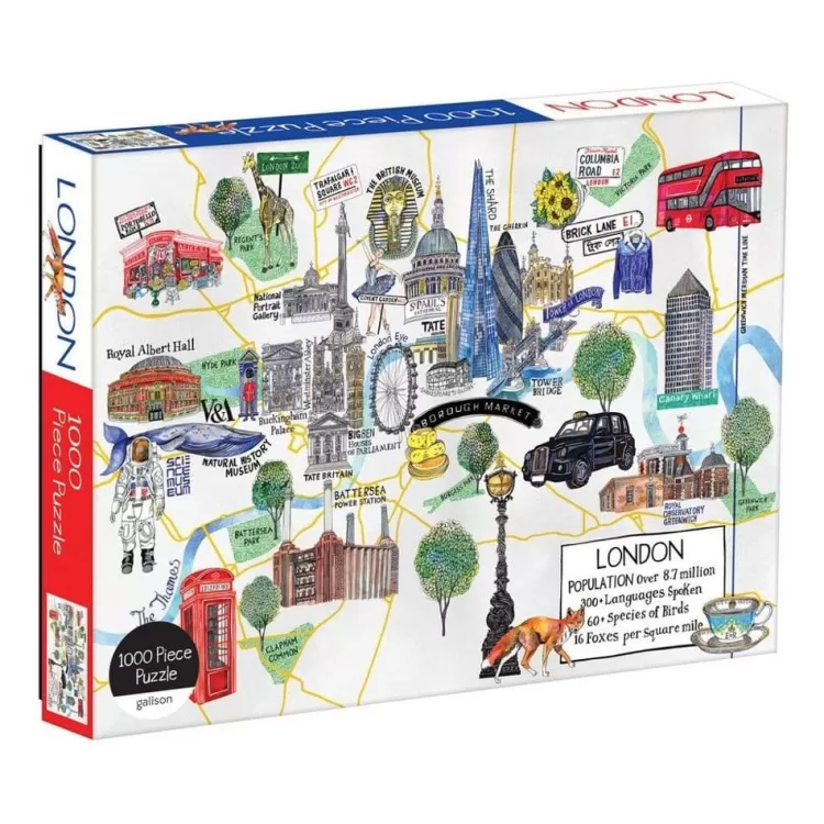 Galison London* - London Hennie Haworth - 1000 Piece Jigsaw Puzzle