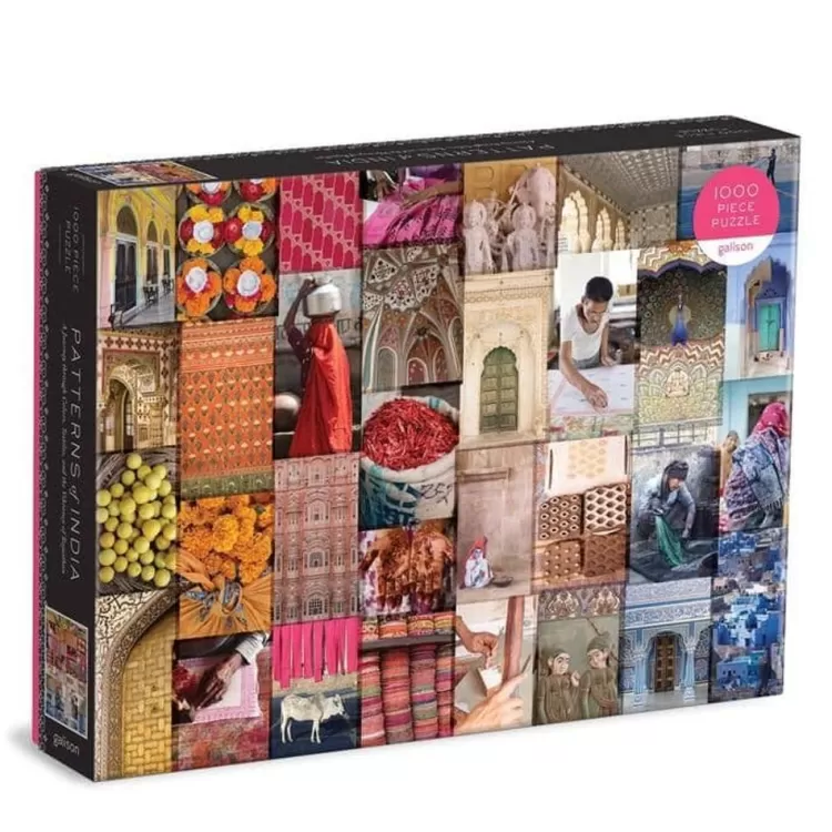 Galison Challenging* - Patterns Of India - 1000 Piece Jigsaw Puzzle