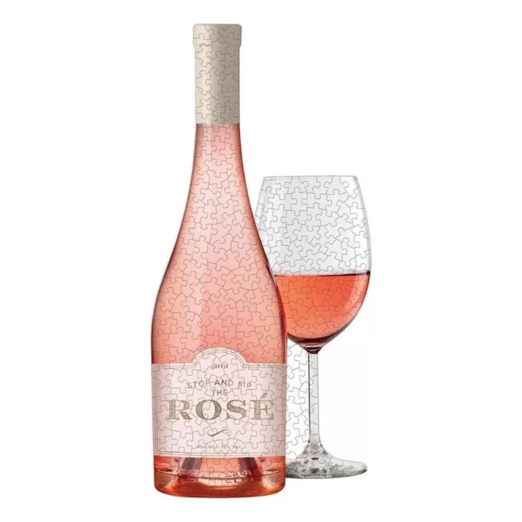 Galison Food & Drink* - Rose All Day 2-In-1 Shaped Puzzle