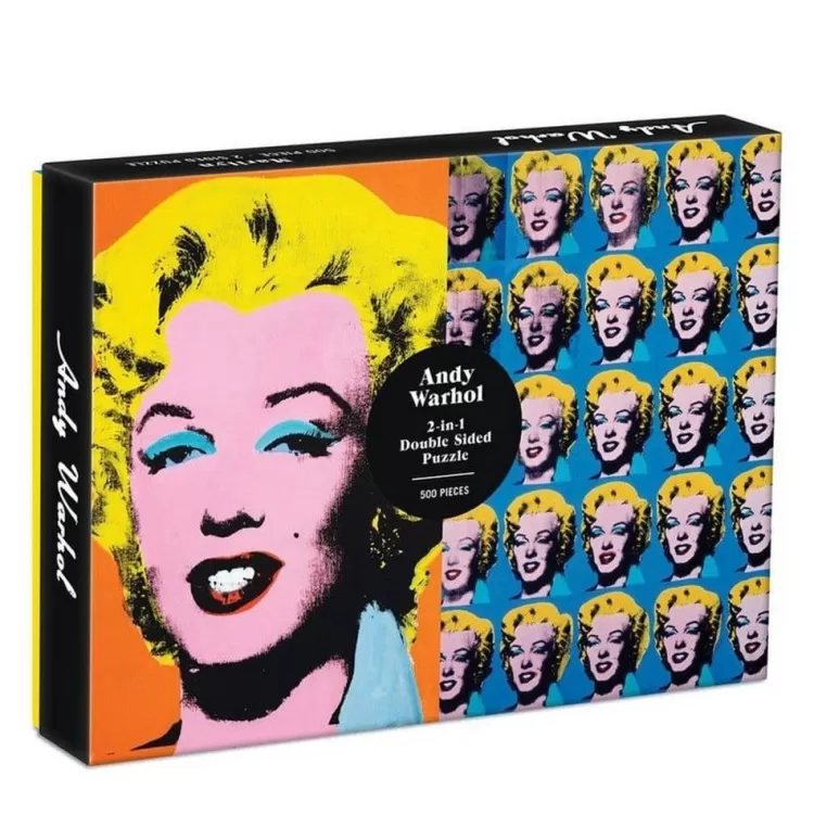 Galison Art* - Warhol Marilyn - 500 Piece Double Sided Puzzle