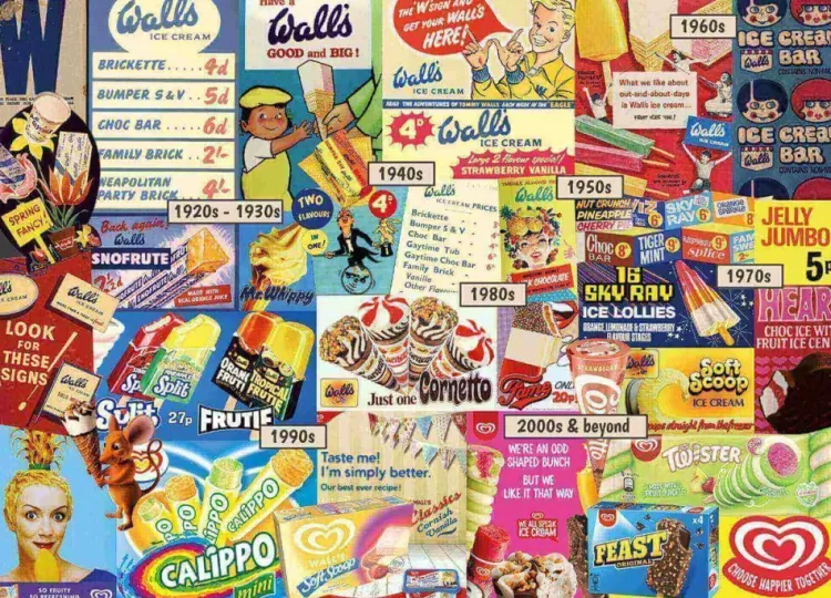 Gibsons Nostalgia* - 100 Years Of Walls Ice Cream - 1000 Piece Jigsaw Puzzle