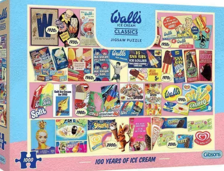 Gibsons Nostalgia* - 100 Years Of Walls Ice Cream - 1000 Piece Jigsaw Puzzle