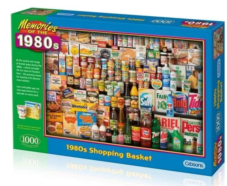 Gibsons Nostalgia* - 1980'S Shopping Basket - 1000 Piece Jigsaw Puzzle