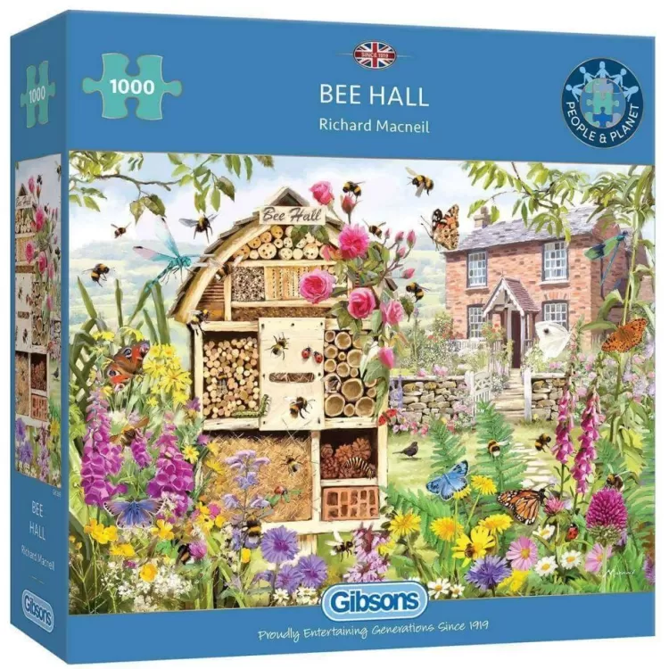 Gibsons Animals & Wildlife* - Bee Hall - 1000 Piece Jigsaw Puzzle