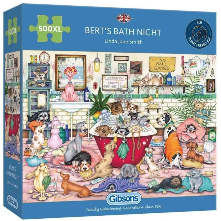 Gibsons Animals & Wildlife* - Bert'S Bath Night - 500Xl Piece Jigsaw Puzzle