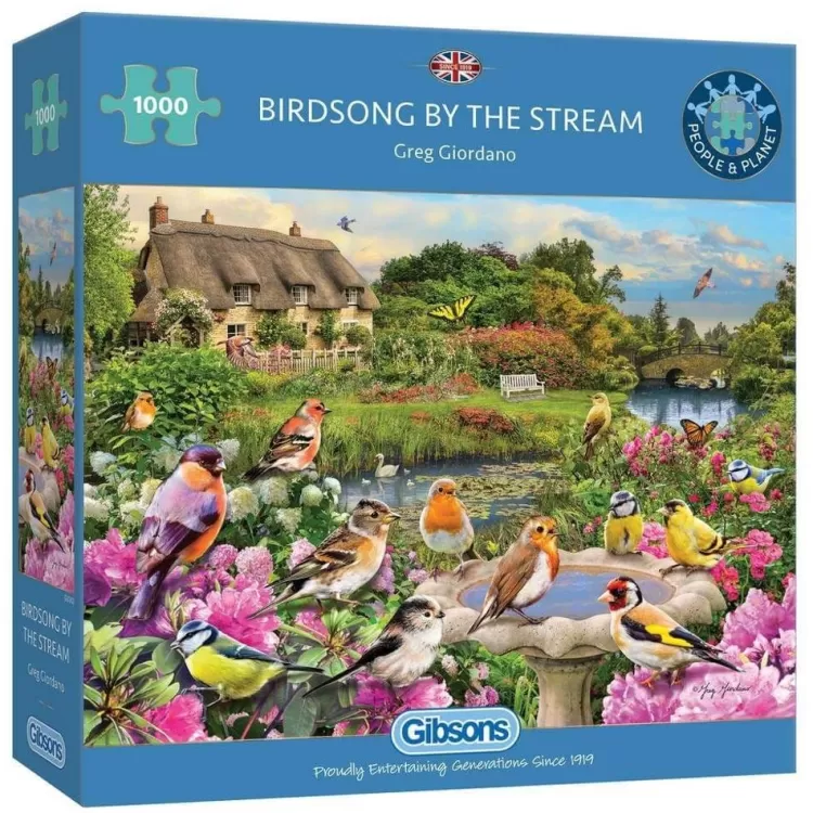 Gibsons Animals & Wildlife* - Birdsong By The Stream - 1000 Piece Jigsaw Puzzle