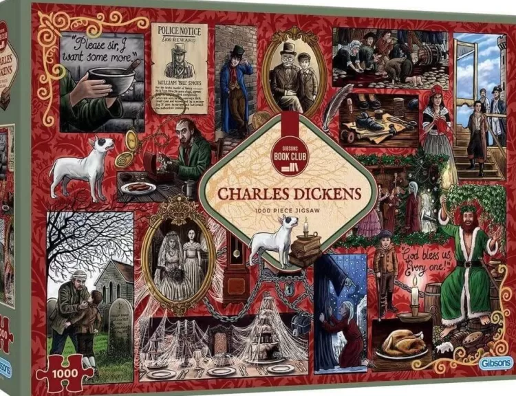 Gibsons Sound & Screen* - Book Club - Charles Dickens - 1000 Piece Jigsaw Puzzle