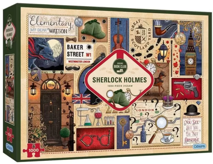 Gibsons Sound & Screen* - Book Club - Sherlock Holmes - 1000 Piece Jigsaw Puzzle