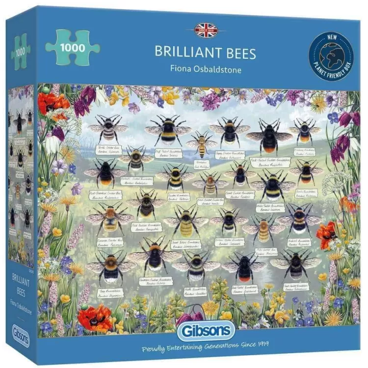 Gibsons Animals & Wildlife* - Brilliant Bees - 1000 Piece Jigsaw Puzzle