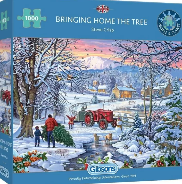 Gibsons Christmas* - Bringing Home The Tree - 1000 Piece Jigsaw Puzzle