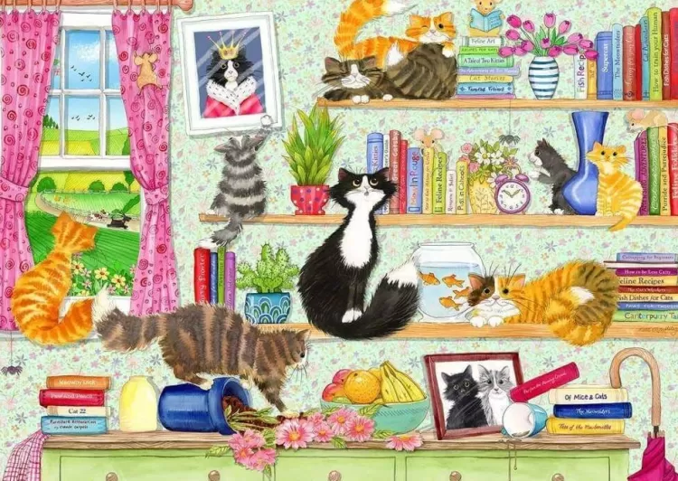 Gibsons Cottages* - Catastrophe Cottage - 4 X 500 Piece Jigsaw Puzzle