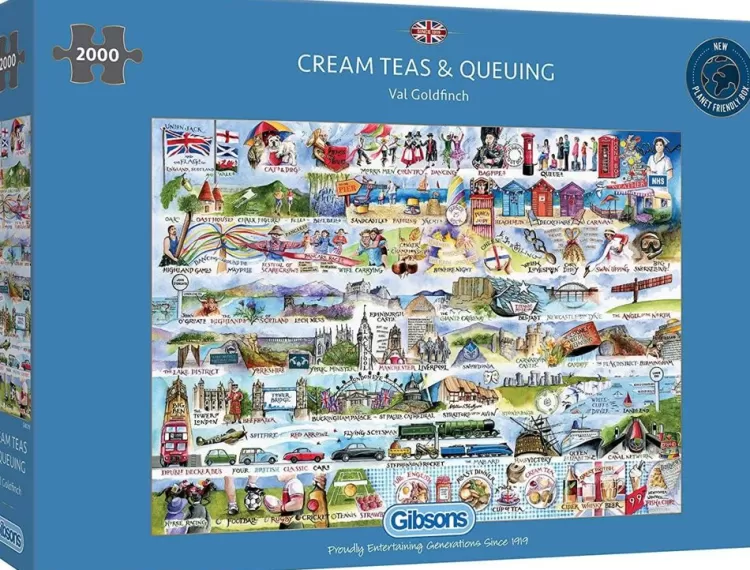 Gibsons Pastimes* - Cream Teas & Queuing - 2000 Piece Jigsaw Puzzle