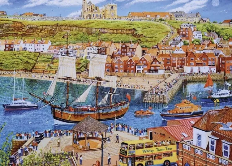 Gibsons Yorkshire* - Endeavour, Whitby - 1000 Piece Jigsaw Puzzle