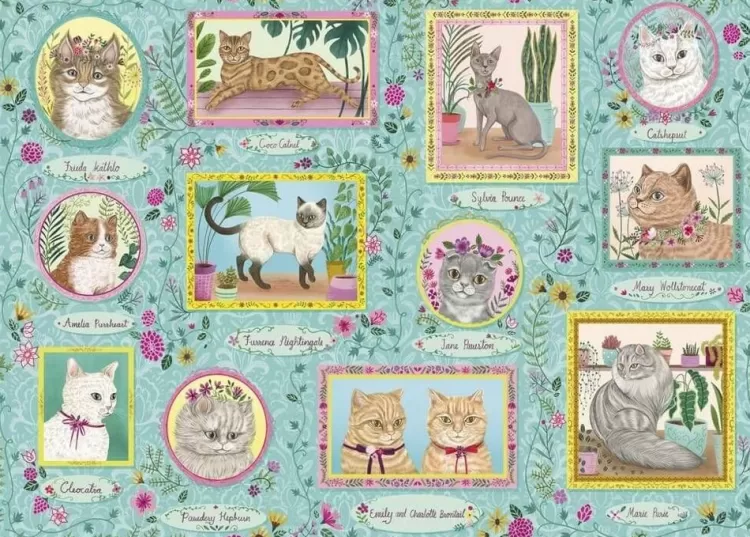 Gibsons Animals & Wildlife* - Famous Felines - 1000 Piece Jigsaw Puzzle