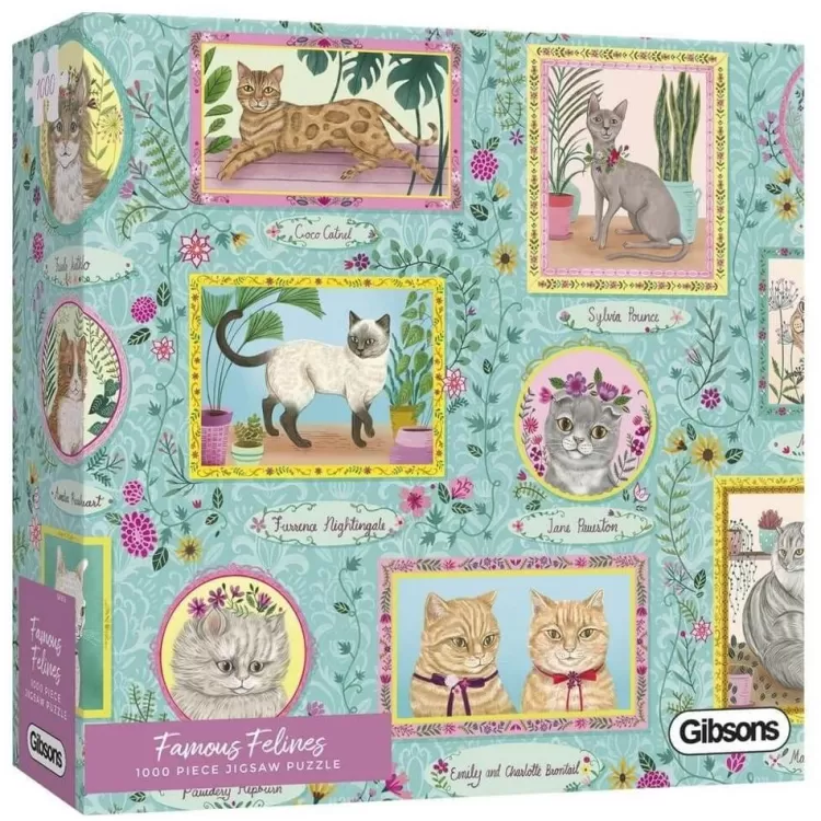 Gibsons Animals & Wildlife* - Famous Felines - 1000 Piece Jigsaw Puzzle