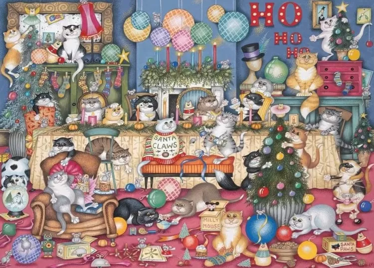 Gibsons Christmas* - Feline Festivities - 1000 Piece Jigsaw Puzzle