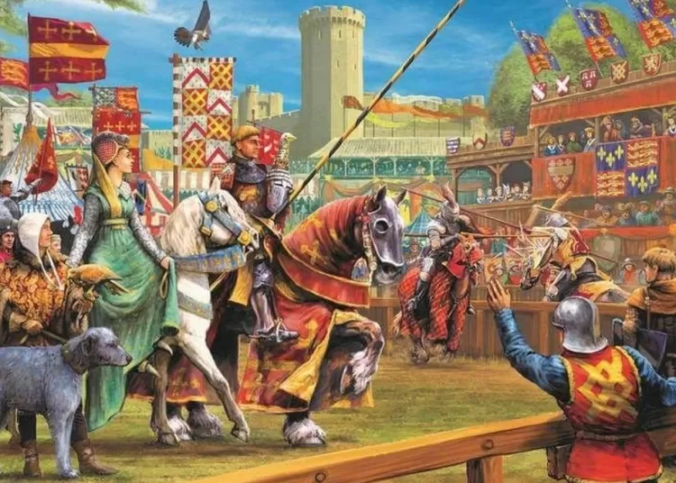 Gibsons Pastimes* - Joust At Warwick - 1000 Piece Jigsaw Puzzle