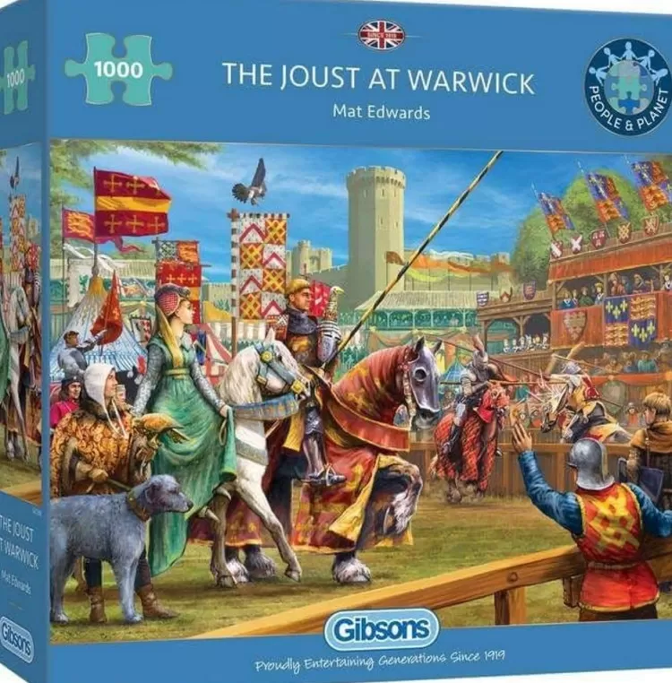 Gibsons Pastimes* - Joust At Warwick - 1000 Piece Jigsaw Puzzle