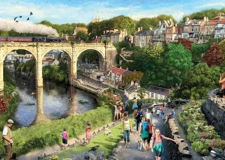 Gibsons Yorkshire* - Knaresborough - 1000 Piece Jigsaw Puzzle