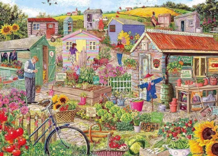 Gibsons Pastimes* - Life On The Allotment - 1000 Piece Jigsaw Puzzle