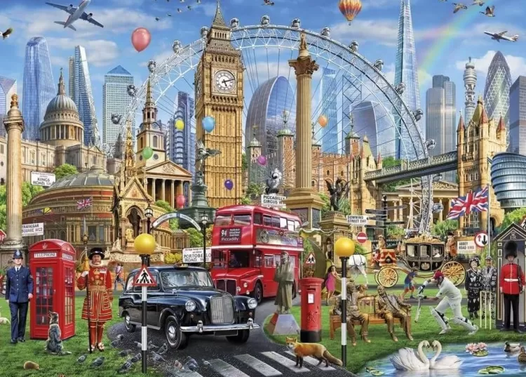 Gibsons Trains & Transport* - London Calling - 1000 Piece Jigsaw Puzzle