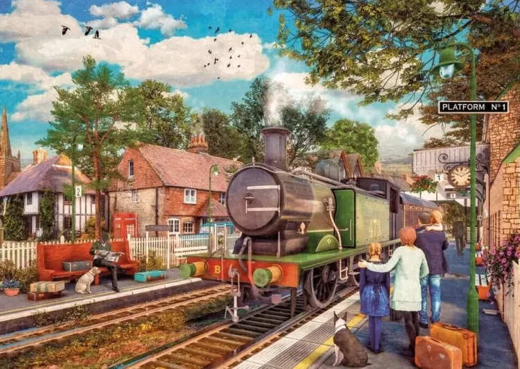 Gibsons Trains & Transport* - Off To The Coast - 500 Piece Jigsaw Puzzle