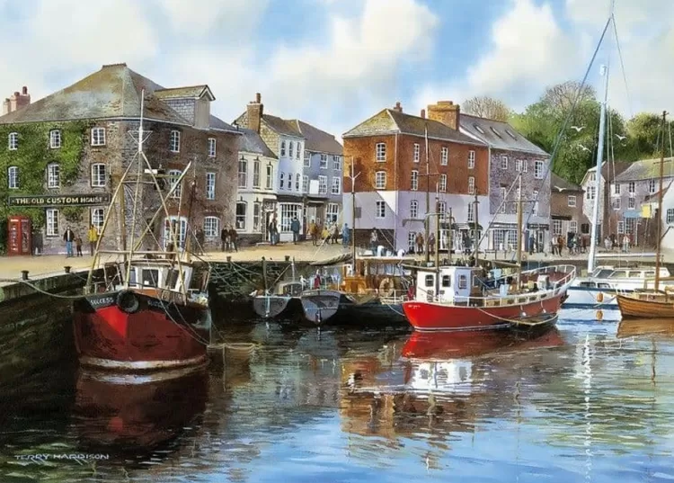 Gibsons Trains & Transport* - Padstow Harbour - 1000 Piece Jigsaw Puzzle