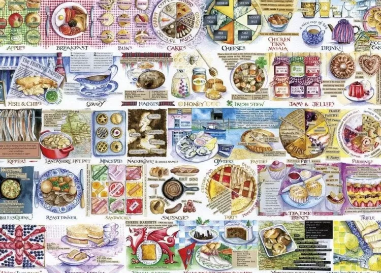 Gibsons Food & Drink* - Pork Pies & Puddings - 1000 Piece Jigsaw Puzzle