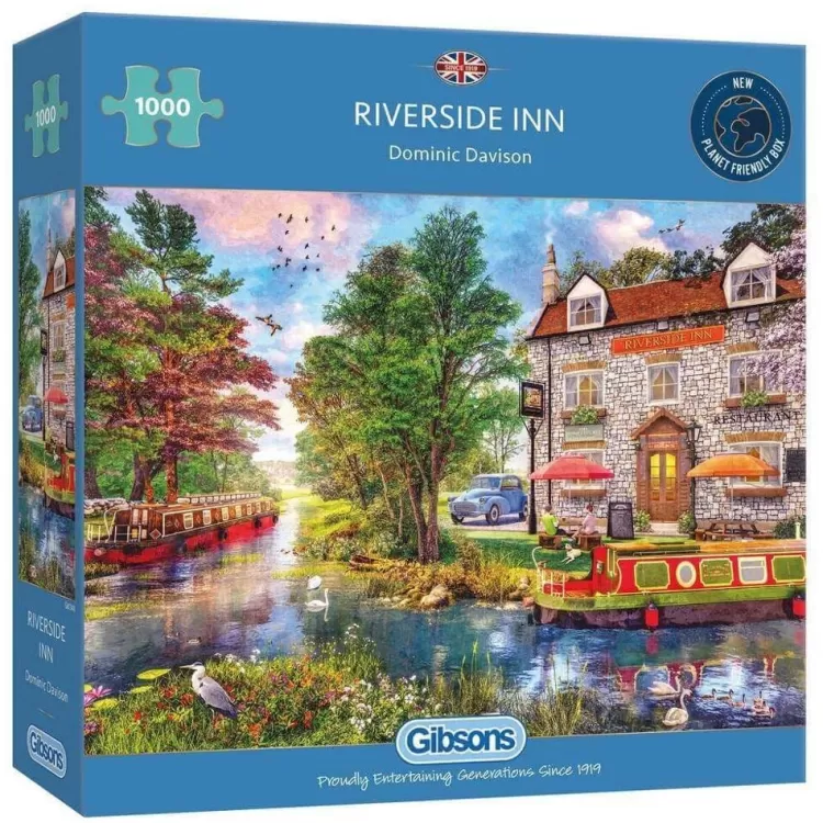 Gibsons Pastimes* - Riverside Inn - 1000 Piece Jigsaw Puzzle