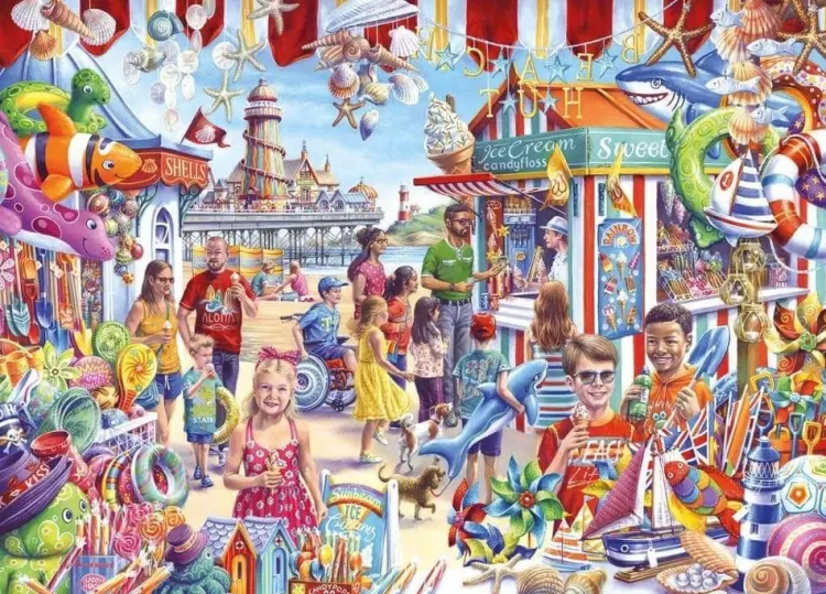 Gibsons Pastimes* - Seaside Souvenirs - 1000 Piece Jigsaw Puzzle