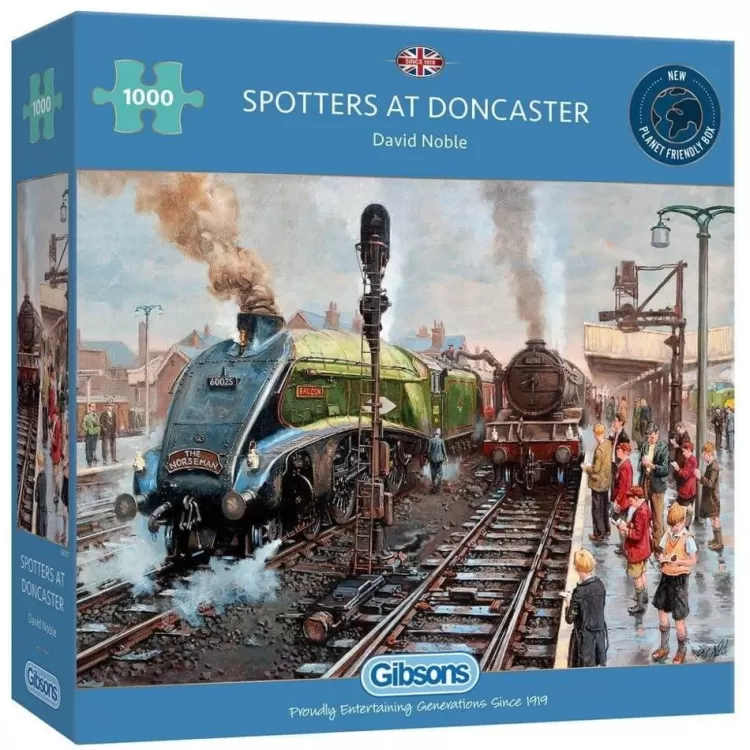 Gibsons Trains & Transport* - Spotters At Doncaster - 1000 Piece Jigsaw Puzzle