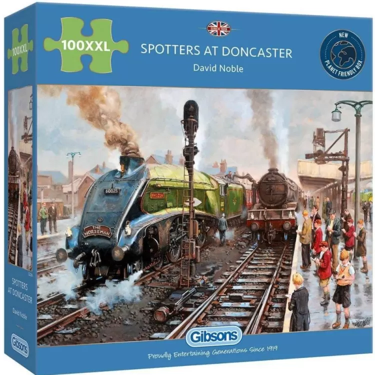 Gibsons Trains & Transport* - Spotters At Doncaster - 100Xxl Piece Jigsaw Puzzle