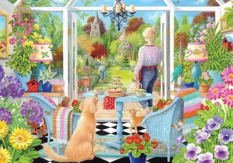 Gibsons Flowers & Gardens* - Summer Reflections - 1000 Piece Jigsaw Puzzle