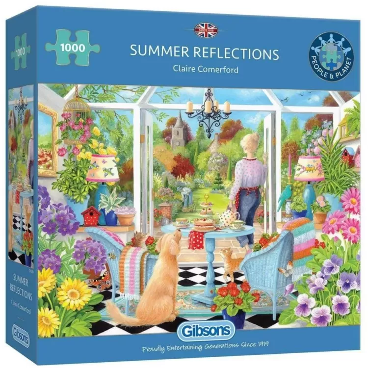 Gibsons Flowers & Gardens* - Summer Reflections - 1000 Piece Jigsaw Puzzle