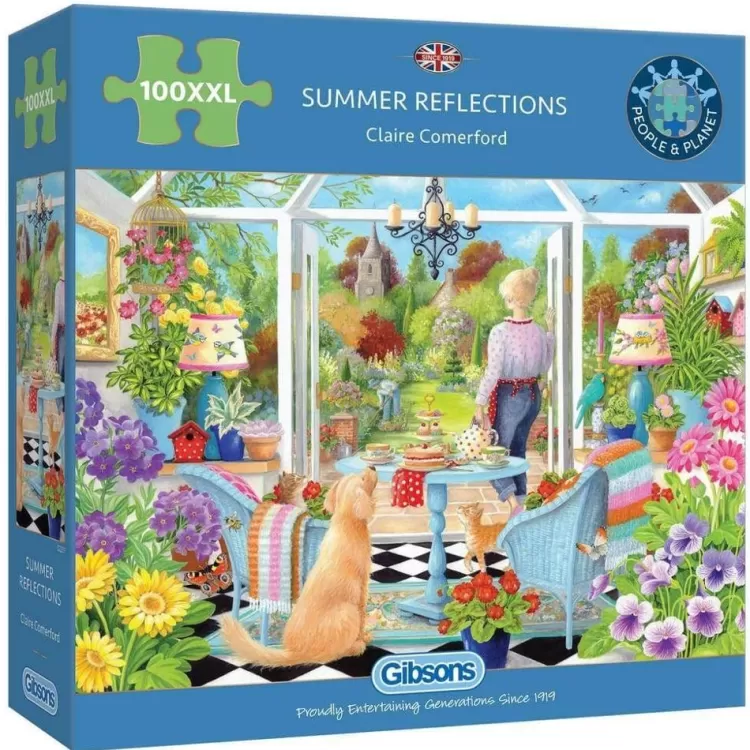 Gibsons Flowers & Gardens* - Summer Reflections - 100Xxl Piece Jigsaw Puzzle