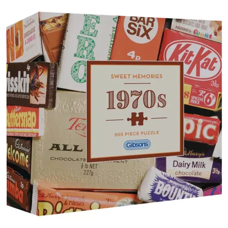 Gibsons Nostalgia* - Sweet Memories Of The 1970S - 500 Piece Jigsaw Puzzle