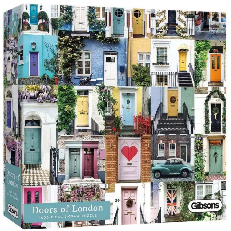 Gibsons London* - The Doors Of London - 1000 Piece Jigsaw Puzzle