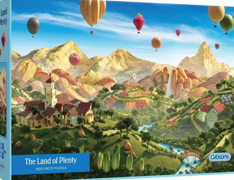 Gibsons Food & Drink* - The Land Of Plenty - 1000 Piece Jigsaw Puzzle